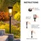 6 Pack Solar Lights Outdoor Waterproof Yard Lights Solar Garden Pathway Lights
